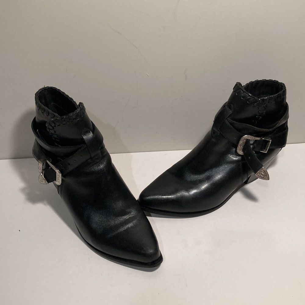 Dingo black leather western booties - Picture 2 of 11